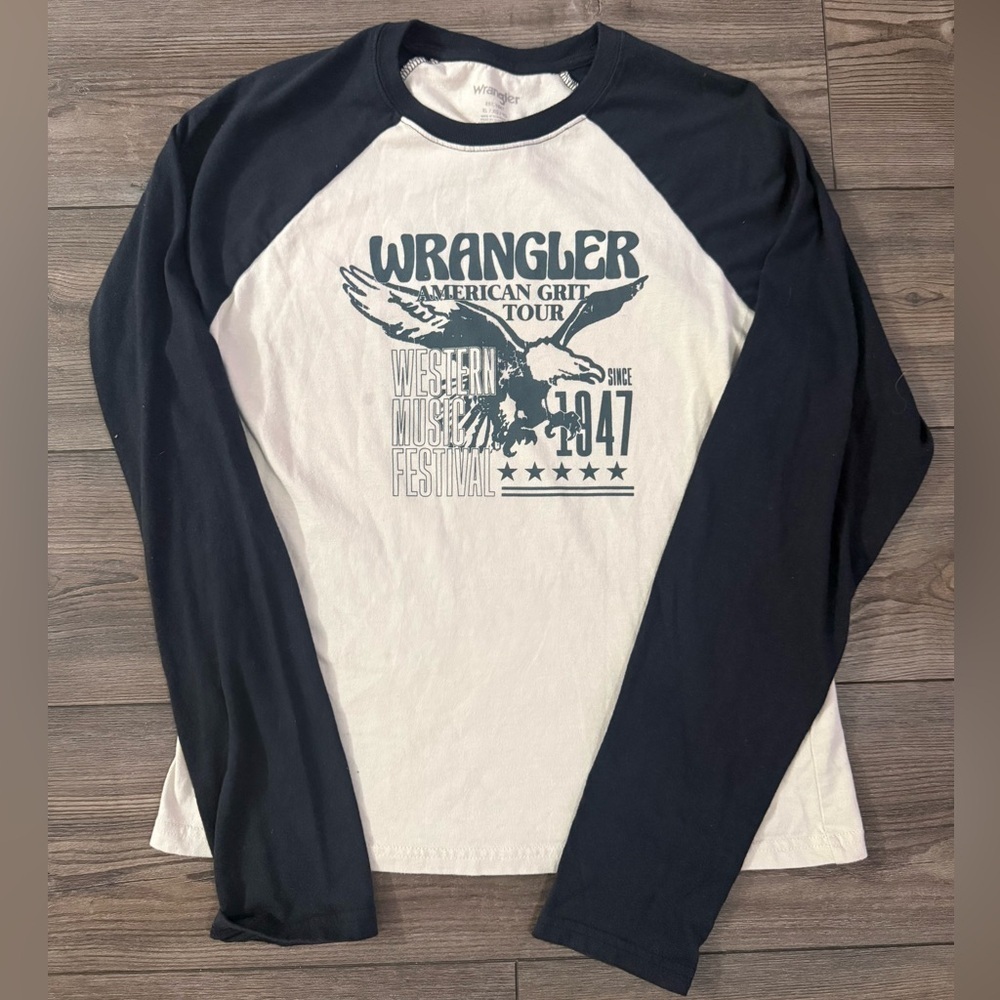 Wrangler American Grit Tour Long Sleeve Eagle Graphic Shirt XL